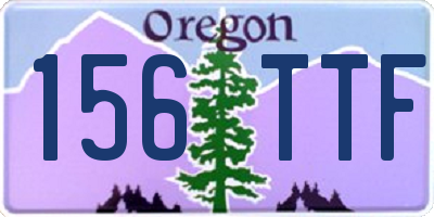 OR license plate 156TTF