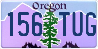 OR license plate 156TUG