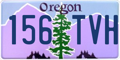 OR license plate 156TVH