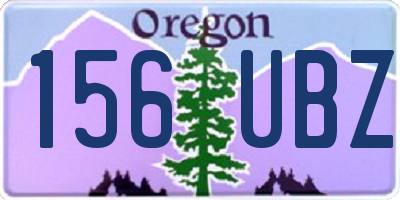OR license plate 156UBZ