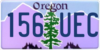 OR license plate 156UEC