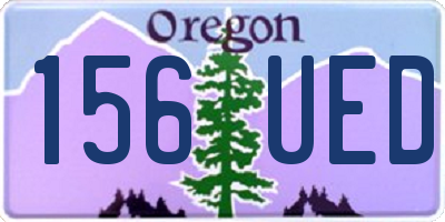 OR license plate 156UED