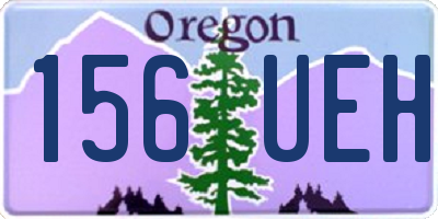 OR license plate 156UEH