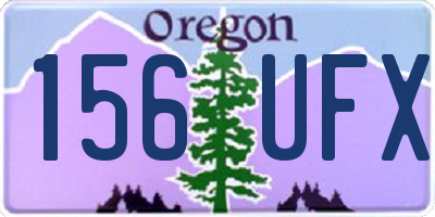 OR license plate 156UFX
