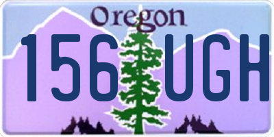 OR license plate 156UGH