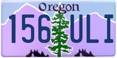 OR license plate 156ULI