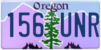 OR license plate 156UNR