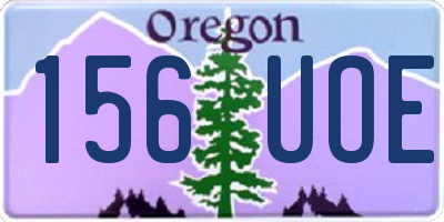 OR license plate 156UOE