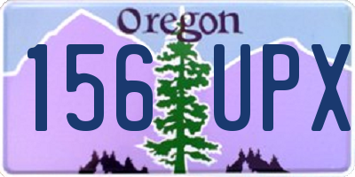 OR license plate 156UPX