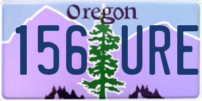 OR license plate 156URE