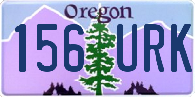 OR license plate 156URK