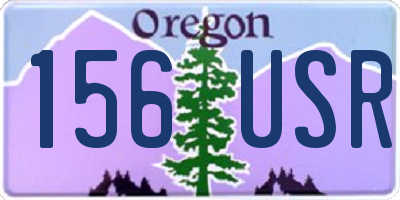 OR license plate 156USR