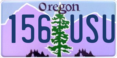 OR license plate 156USU