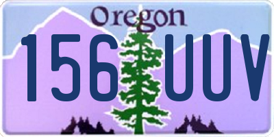 OR license plate 156UUV