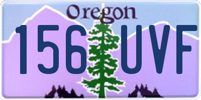 OR license plate 156UVF