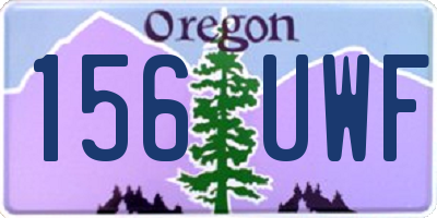 OR license plate 156UWF