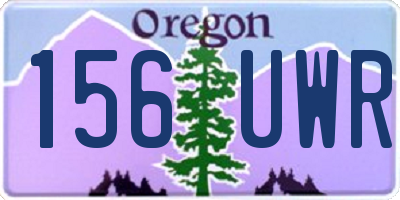 OR license plate 156UWR