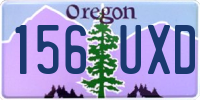 OR license plate 156UXD