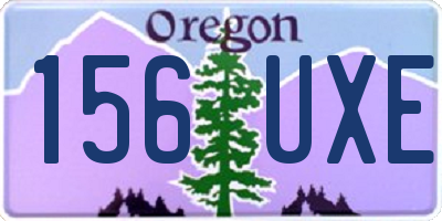 OR license plate 156UXE