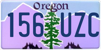 OR license plate 156UZC