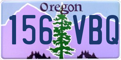 OR license plate 156VBQ
