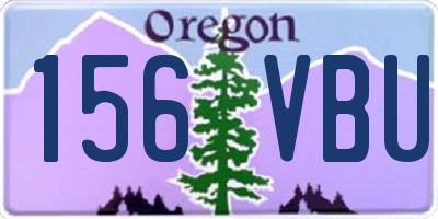 OR license plate 156VBU