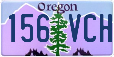 OR license plate 156VCH