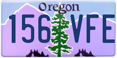 OR license plate 156VFE