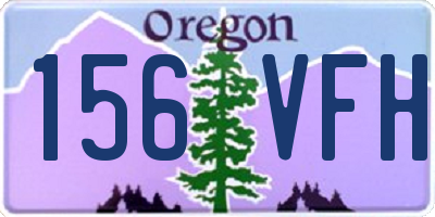 OR license plate 156VFH