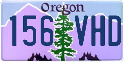 OR license plate 156VHD