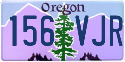 OR license plate 156VJR