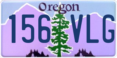 OR license plate 156VLG