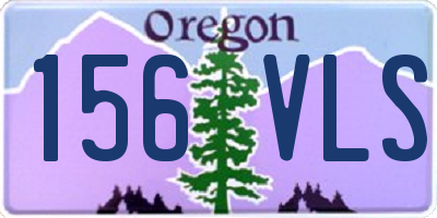 OR license plate 156VLS