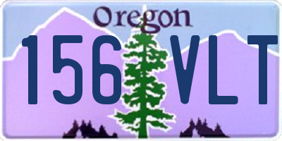 OR license plate 156VLT