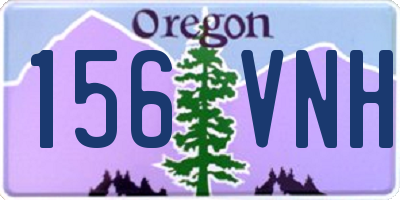 OR license plate 156VNH