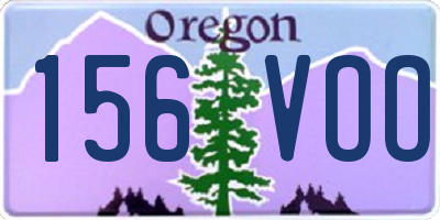 OR license plate 156VOO