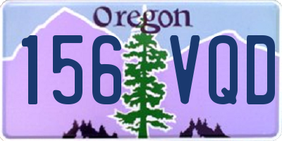 OR license plate 156VQD