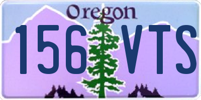 OR license plate 156VTS
