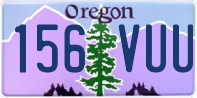 OR license plate 156VUU