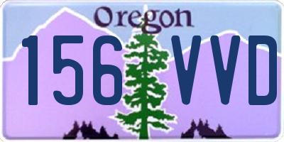 OR license plate 156VVD
