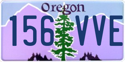OR license plate 156VVE