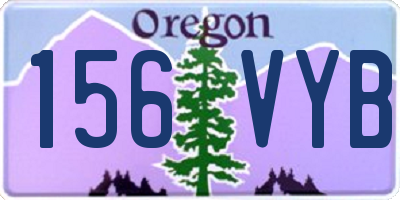 OR license plate 156VYB