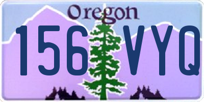 OR license plate 156VYQ