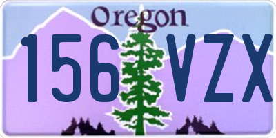 OR license plate 156VZX