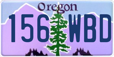 OR license plate 156WBD