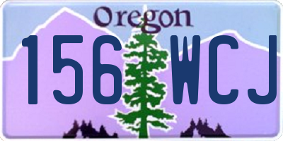 OR license plate 156WCJ