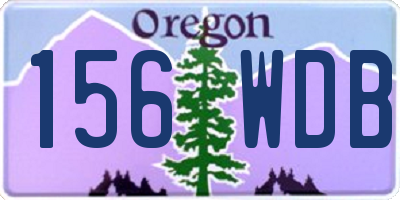 OR license plate 156WDB