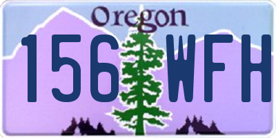 OR license plate 156WFH
