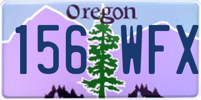 OR license plate 156WFX