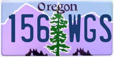 OR license plate 156WGS